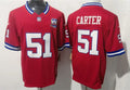 Men’s New York Giants #51 Abdul Carter Red 100TH Replic Limited Jersey