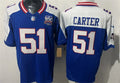 Men’s New York Giants #51 Abdul Carter Royal White Gratitude Limited Jersey(1)