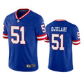 Men’s New York Giants #51 Azeez Ojulari Royal Classic Vapor Limited Jersey