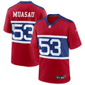 Men’s New York Giants #53 Darius Muasau Nike Century Red Alternate Vapor F.U.S.E. Limited Jersey