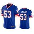 Men’s New York Giants #53 Harry Carson Royal Classic Vapor Limited Jersey