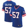 Men’s New York Giants #57 Chauncey Golston Nike Royal Classic Limited Jersey