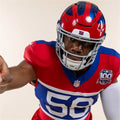 Men’s New York Giants #58 Bobby Okereke Century Red 100TH Season Commemorative Jersey