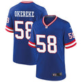 Men’s New York Giants #58 Bobby Okereke Nike Royal Classic Limited Jersey