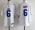 Men’s New York Giants #6 Jaxson Dart  Nike Tundra White Fashion Game Jersey