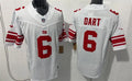 Men’s New York Giants #6 Jaxson Dart Nike White Vapor F.U.S.E. Limited Jersey