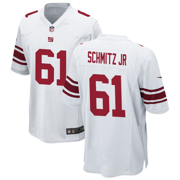 Men’s New York Giants #61 John Michael Schmitz Nike White Vapor Untouchable Limited Jersey
