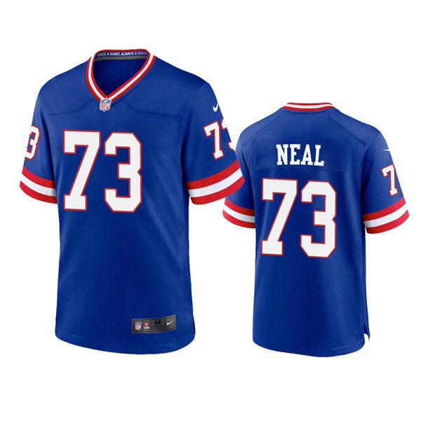 Men’s New York Giants #73 Evan Neal Nike Royal Classic Limited Jersey
