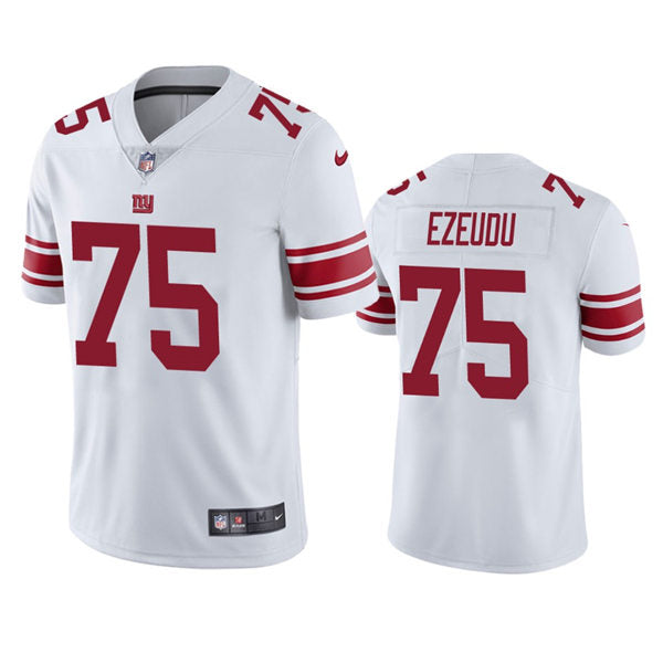 Men’s New York Giants #75 Joshua Ezeudu Nike White Vapor Untouchable Limited Jersey