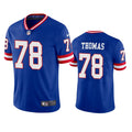 Men’s New York Giants #78 Andrew Thomas Royal Classic Vapor Limited Jersey