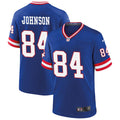 Men’s New York Giants #84 Theo Johnson Nike Royal Classic Limited Jersey