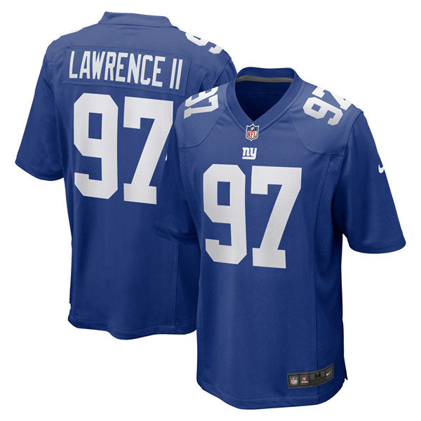 Men’s New York Giants #97 Dexter Lawrence II Nike Royal Team Color Vapor Untouchable Limited Jersey