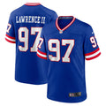 Men’s New York Giants #97 Dexter Lawrence II Royal Classic Vapor Limited Jersey