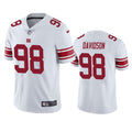 Men’s New York Giants #98 D.J. Davidson Nike White Vapor Untouchable Limited Jersey