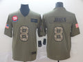 Men’s New York Giants Daniel Jones #8 Brown Jersey