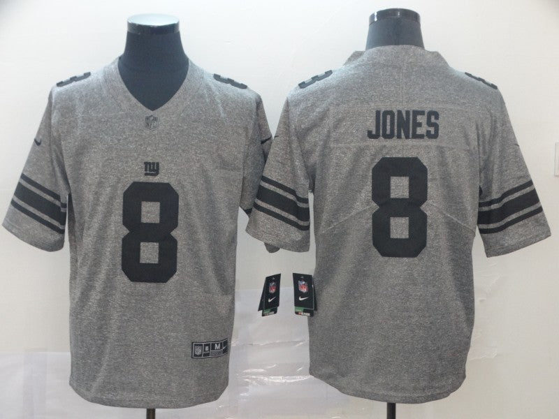 Men’s New York Giants Daniel Jones #8 Gray Jersey