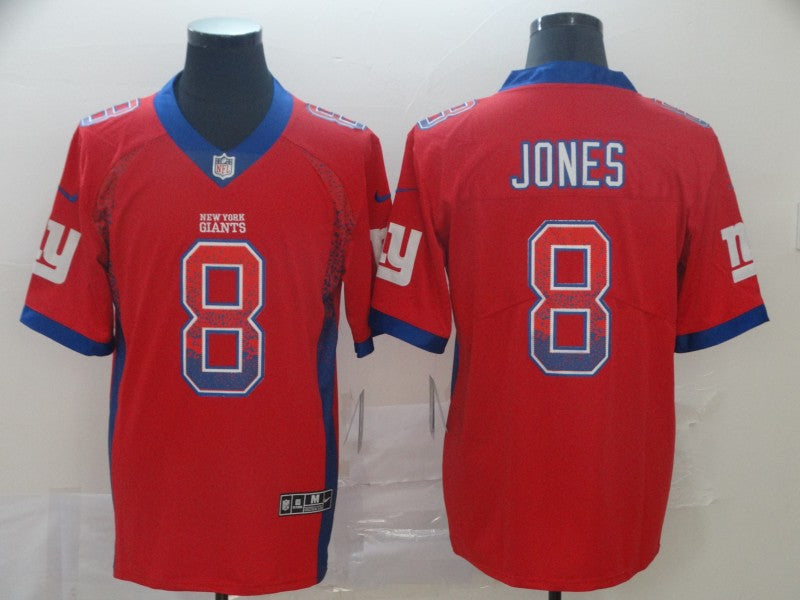 Men’s New York Giants Daniel Jones #8 Red Jersey