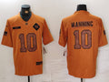 Men’s New York Giants Eli Manning #10 Brown 2023 Salute To Service Limited Jersey
