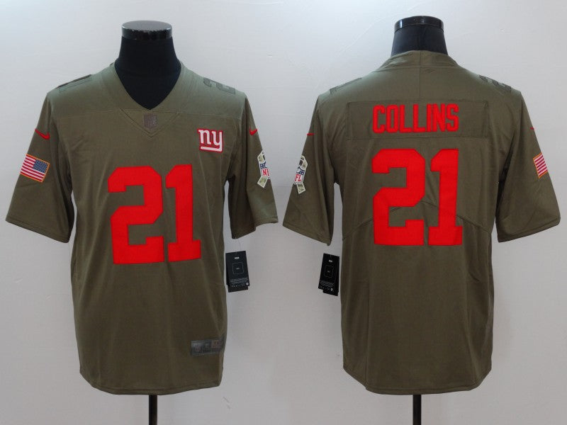 Men’s New York Giants Landon Collins #21 Brown Jersey
