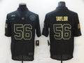 Men’s New York Giants Lawrence Taylor #56 Black Jersey