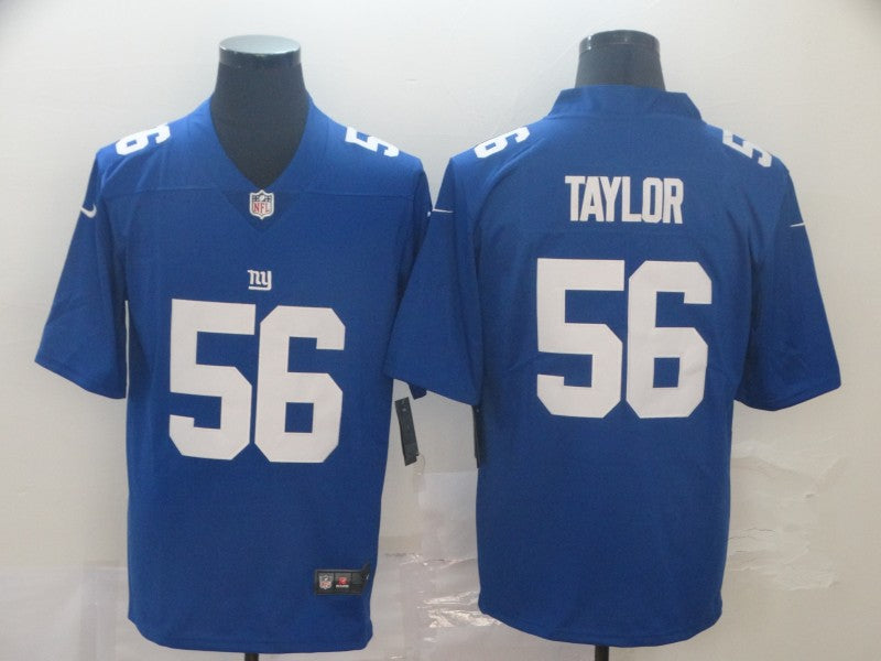 Men’s New York Giants Lawrence Taylor #56 Blue Jersey
