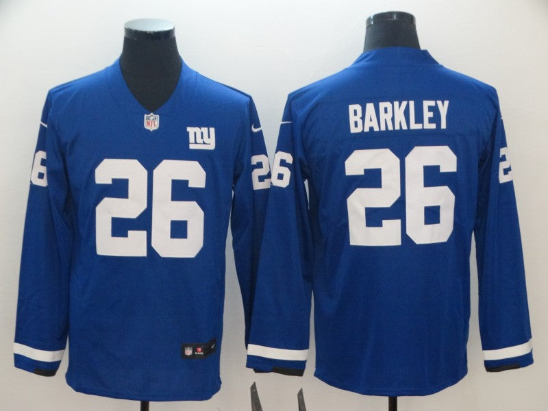 Men’s New York Giants Saquon Barkley #26 Blue Jersey