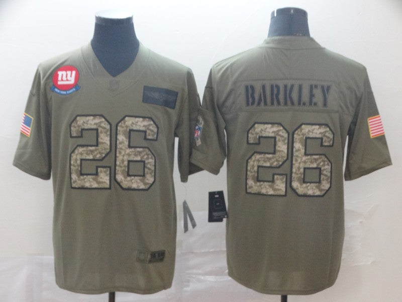 Men’s New York Giants Saquon Barkley #26 Brown Jersey