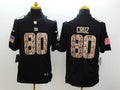 Men’s New York Giants Victor Cruz #80 Black Jersey