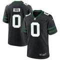 Men’s New York Jets #0 Braelon Allen Nike Black Alternate Legacy F.U.S.E. Limited Jersey