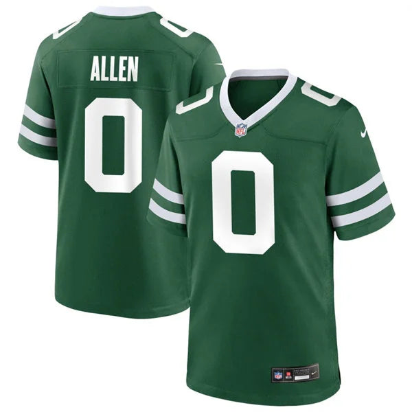 Men’s New York Jets #0 Braelon Allen Nike Green Vapor Legacy F.U.S.E. Limited Jersey
