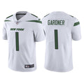 Men’s New York Jets #1 Ahmad Sauce Gardner Nike White Vapor Limited Jersey