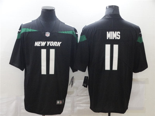 Men’s New York Jets #11 Denzel Mims Alternate Black Nike NFL Vapor Limited Jersey