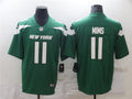 Men’s New York Jets #11 Denzel Mims Green Nike NFL Vapor Limited Jersey