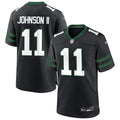 Men’s New York Jets #11 Jermaine Johnson II Nike Black Alternate Legacy Game Jersey