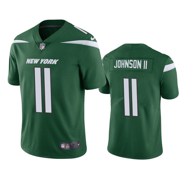 Men’s New York Jets #11 Jermaine Johnson II Nike Gotham Green Vapor Limited Jersey
