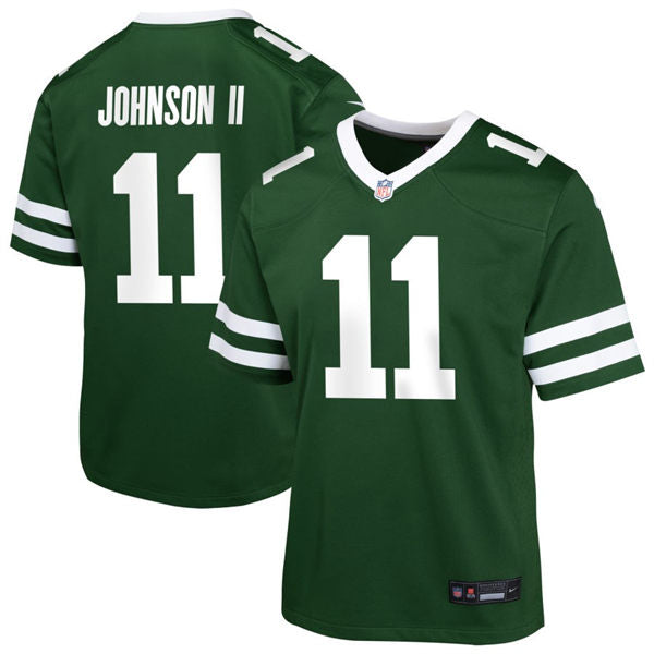 Men’s New York Jets #11 Jermaine Johnson II Nike Green Legacy Game Jersey