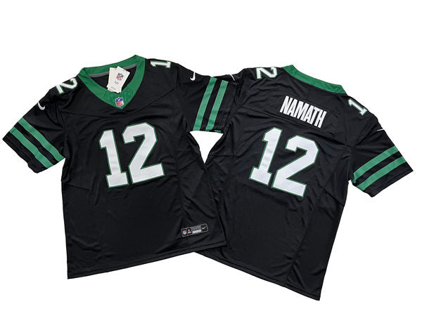 Men’s New York Jets #12 Joe Namath Nike Black Alternate Legacy Game Jersey