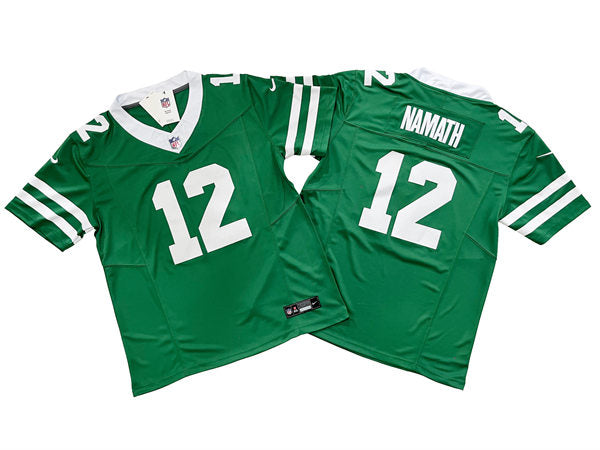 Men’s New York Jets #12 Joe Namath Nike Legacy Green Vapor F.U.S.E. Limited Jersey