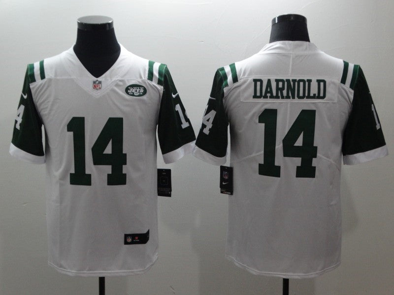 Men’s New York Jets #14 Sam Darnold Nike Previous White NFL Vapor Limited Jersey