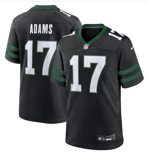 Men’s New York Jets #17 Davante Adams Nike Black Alternate Legacy Game Jersey