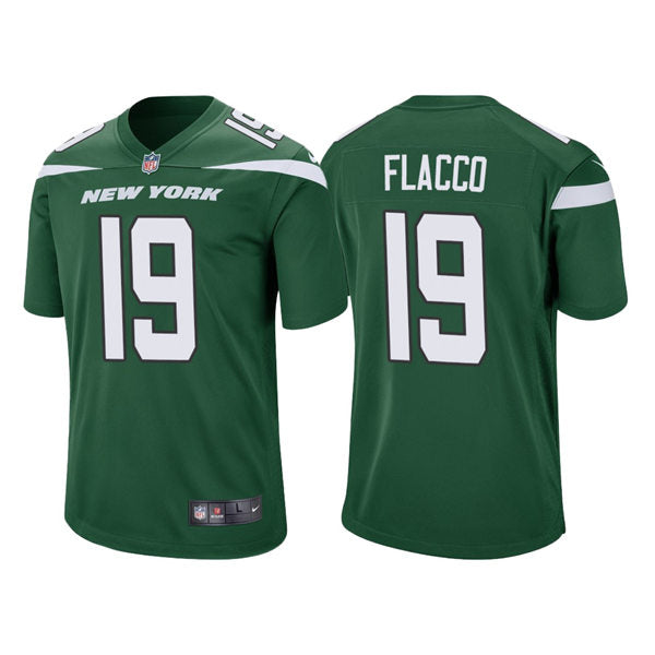 Men’s New York Jets #19 Joe Flacco Nike Gotham Green Vapor Limited Jersey