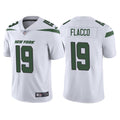 Men’s New York Jets #19 Joe Flacco Nike White Vapor Limited Jersey