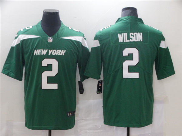 Men’s New York Jets #2 Zach Wilson Green Nike NFL Vapor Limited Jersey