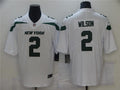 Men’s New York Jets #2 Zach Wilson Nike White NFL Vapor Limited Jersey