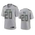Men’s New York Jets #20 Breece Hall Gray Atmosphere Fashion Game Jersey
