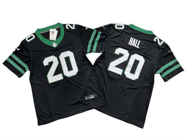 Men’s New York Jets #20 Breece Hall Nike Black Alternate Legacy Game Jersey