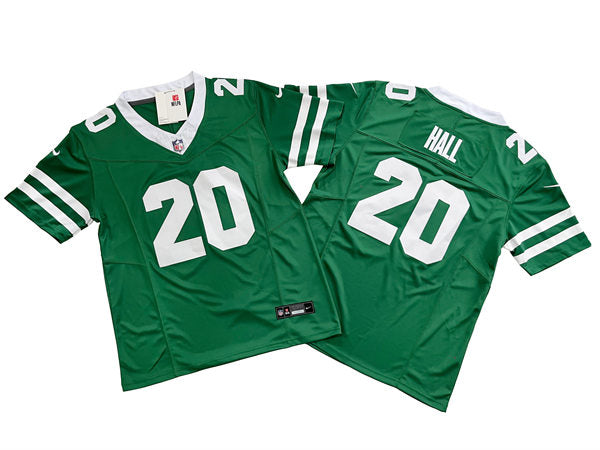 Men’s New York Jets #20 Breece Hall Nike Green Legacy Game Jersey
