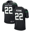 Men’s New York Jets #22 La’Mical Perine Nike Stealth Black Alternate Limited Jersey