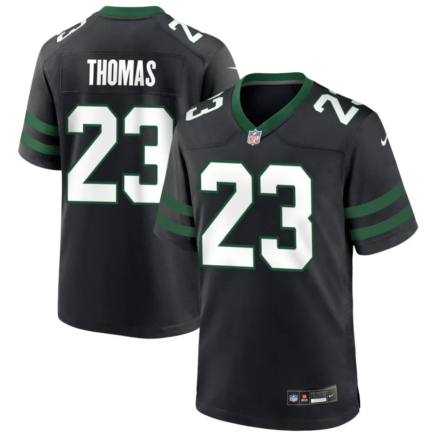 Men’s New York Jets #23 Azareye’h Thomas Nike Black Alternate Legacy F.U.S.E. Limited Jersey