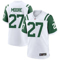 Men’s New York Jets #27 Malachi Moore White Alternate Classic Limited Jersey